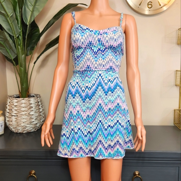 AEROPOSTALE | XL, MULTI COLORED, SPAGHETTI STRAP DRESS - Picture 2 of 5